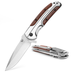 Coltello da caccia di sopravvivenza di vendita calda DA43 coltello da tasca all'ingrosso coltello da sopravvivenza con manico in legno - Product Image 2