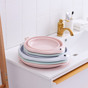 Bacinella pieghevole neonato addensato lavabo portatile in plastica per <span class=keywords><strong>lavanderia</strong></span> domestica per campeggio-funzione acqua telescopica - Product Image 2