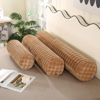 Oreiller de grossesse et de maternité ergonomique en mousse à mémoire de forme à rebond lent, avec fourrure synthétique de lapin, pour le massage et le yoga, idéal pour les dormeurs latéraux – Tendance 2026