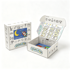 Boîtes d'emballage d'expédition <span class=keywords><strong>en</strong></span> <span class=keywords><strong>carton</strong></span> personnalisées avec un design de marque, imprimées avec des motifs fantaisistes dessinés à la main, pour les produits de jeux éducatifs - Product Image 1