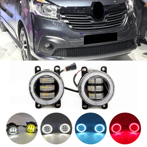 LED Luz de niebla de la Asamblea para <span class=keywords><strong>Renault</strong></span> <span class=keywords><strong>Trafic</strong></span> 3 III X82 2015-2020 para Mitsubishi Outlander XL 2007-2013 Ojos de Ángel DRL niebla lámpara - Product Image 1