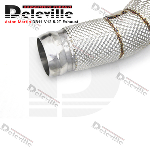 성능 다운 프론트 파이프 애스턴 마틴 DB11/DBS/밴티지 V12 5.2T 2017-2024 히트 실드 케이트 다운 파이프 SUS304 프론트 파이프 - Product Image 5