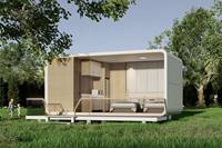 Casa Pod de 6m Tipo B - Cabine Apple Modular Móvel Pré-fabricada Portátil para Uso em Hotel, Escritório ou Residencial