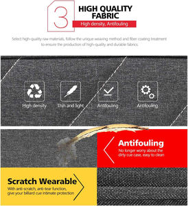 Estuche para Taco de Billar, Snooker y Pool, de Material Oxford Impermeable, Suave, con Correa para el Hombro, Tipo Bandolera, Personalizable, Muestra Gratuita - Product Image 6