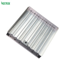 Vanne d'air en aluminium pour CVC, réglable, à commande manuelle, à lames opposées, pour ventilation OBD