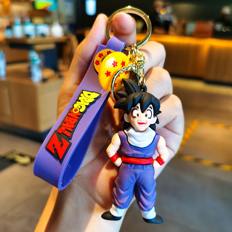3D PVC Anime Dragon Ball Goku Keychain - Wholesale Keychains for