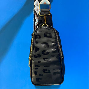 RTS-monedero Vintage de piel sintética con estampado de leopardo para mujer, bandolera de hombro con cremallera, con solapa forrada de guepardo, 50 unidades - Product Image 4