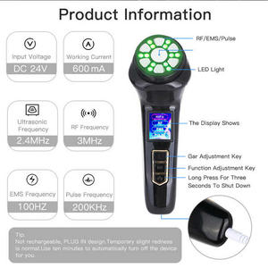 Masseur facial et du cou EMS de bureau avec indicateur LED, raffermissant la peau, anti-rides, anti-âge, appareil raffermissant - Product Image 4