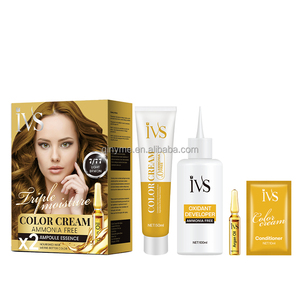 OEM Fabricante al por mayor IVS Uso en el hogar <span class=keywords><strong>Color</strong></span> <span class=keywords><strong>de</strong></span> <span class=keywords><strong>pelo</strong></span> crema permanente no alérgica <span class=keywords><strong>marrón</strong></span> <span class=keywords><strong>claro</strong></span> - Product Image 1