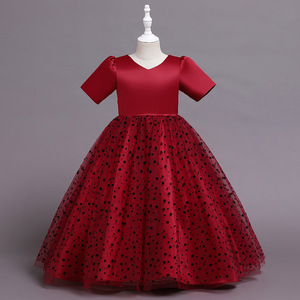 Vestido de princesa para niños, vestido de tul negro con cuello en V para niñas, fiesta de cumpleaños - Product Image 3