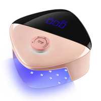 Lampe à ongles professionnelle sans fil à double lumière, paillettes et strass, 365nm+405nm, séchoir à vernis à ongles puissant pour la beauté des ongles