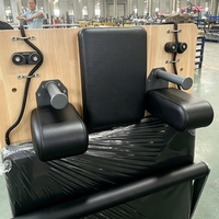 Mesin Reformer Pilates Lipat Kayu Oak MJD Fitness, Tempat Tidur Pilates Kayu Hemat Ruang untuk Latihan Inti Tubuh Penuh