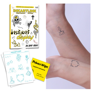 <span class=keywords><strong>Tatuaggio</strong></span> Artistico Senza Acqua a Forma di Cuore con Mani e Tulipano, Adesivo per <span class=keywords><strong>Tatuaggio</strong></span> Semi-Permanente Floreale a Cuore Durata 7 Giorni, Vendita all'Ingrosso - Product Image 1