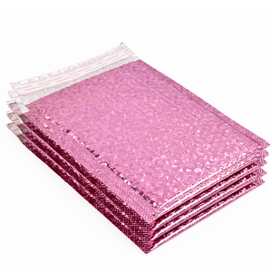 Purple Rose Gold Black Metallic Waterproof Durable Secure Bubble Mailer Envelope for Shipping Package - Product Image 1
