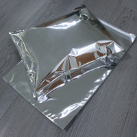 Sacs d'expédition métalliques argentés en stock pour vêtements, impression personnalisée de marque, sacs polymailers en plastique 10*13 pouces pour emballage de vêtements
