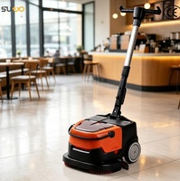 ST-X380 mesin pembersih lantai Mini, mesin pembersih lantai Mini bertenaga baterai 380mm dengan sertifikasi CE