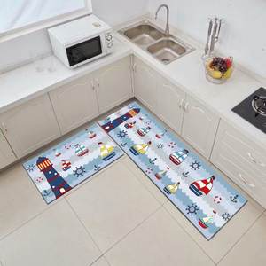 Moderne Anti-Slip Deurmatten Voor Badkamer Keuken Slijtvast Lange Vlek Gedempt Nieuwigheid Patroon Polyester Huishoudelijk Wasbaar - Product Image 6