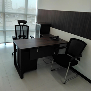 Meuble de bureau en forme de L de conception moderne, table de secrétaire en MFC E1 - Product Image 3