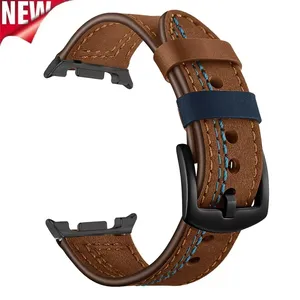 Bracelets en cuir de remplacement pour <span class=keywords><strong>Samsung</strong></span> <span class=keywords><strong>Watch</strong></span> Band pour <span class=keywords><strong>Galaxy</strong></span> <span class=keywords><strong>Watch</strong></span> 40mm 44mm Bracelets en cuir sans lacunes pour <span class=keywords><strong>Galaxy</strong></span> 8 Classic <span class=keywords><strong>46mm</strong></span> - Product Image 5