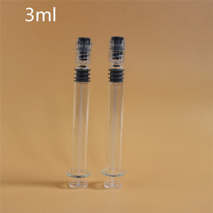Vidrio Vacío Precargado 1mL 2ml 3ml 5ml 10ml Concentrados de animales veterinarios reutilizables Aceite de jeringas médicas con punta de bloqueo Luer de metal - Product Image 2
