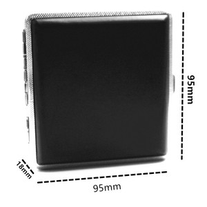 Estuche para Cigarrillos de Cuero PU, Estuche para Guardar Cigarrillos para Hombres y Mujeres, Caja para Cigarrillos para 20 Cigarrillos - Product Image 2