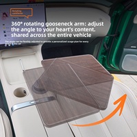 360 °    Table de suspension rotative pour voiture, pour ordinateur portable et porte-gobelet, support multifonctionnel rotatif, accessoire intérieur de voiture