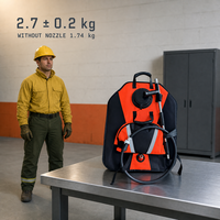 Pompe à eau manuelle pour pulvérisation, pompe à eau pour la lutte contre les incendies forestiers, équipement de lutte contre les incendies, portable, flexible, 20L