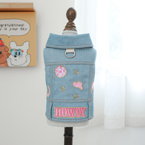 PETCIRCLE Pet Circle - Pet <b>Clothes</b>, Dog and <b>Cat</b> Outfits, Stylish Denim Jacket - Product Image 2