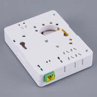 Kotak Distribusi Serat Optik FTTH 2 Core Mini ODF ABS untuk Pemasangan di Dinding Dalam Ruangan dengan Adaptor SC APC UPC untuk FTTx