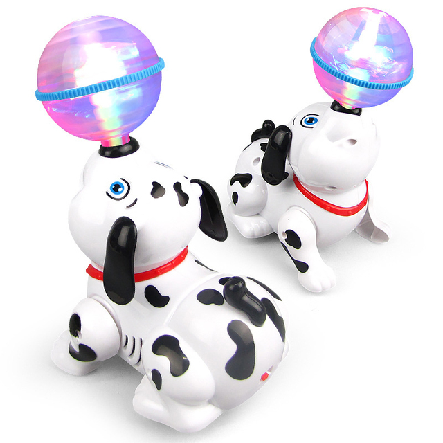 Newest Plastic Lovely Electronic Dancing Dog Toys for Kids with Light Music