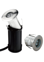 Mini projecteur LED RGB submersible en acier inoxydable 1W/3W, étanche IP68, AC/DC 12V/24V, télécommande, pour piscine, marches, spa, éclairage d'accentuation