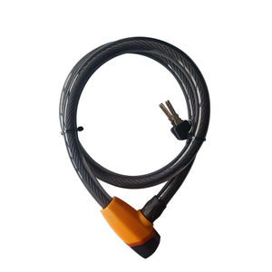 Chaîne de vélo antivol en acier recouvert de PVC à déverrouillage par clé – Vente en gros - Product Image 1