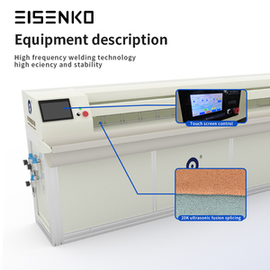 EISENKO High Capacity High Efficiency Automatic Seamless Curtain <b>Splicing</b> <b>Machine</b> PLC Controlled Factory Motor Bonding Model - Product Image 5
