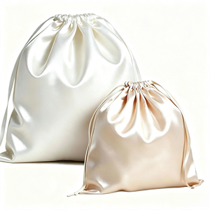 Sac à poussière en tissu satiné avec logo imprimé OEM, cordon de serrage, imperméable, résistant à la poussière, pochette de rangement avec cordon de serrage, plusieurs couleurs - Product Image 6