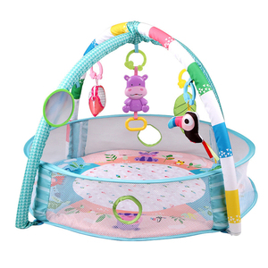 Gimnasio para Bebés 3 en 1, Juguete, Centro de Actividades con Piscina de Pelotas, Juego de Piscina, Juguetes Musicales para Bebés, Alfombra de <span class=keywords><strong>Gateo</strong></span> para Infantes - Product Image 1