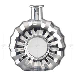 Botella de Vidrio Cuadrada Dorada con Etiqueta Personalizada para Ginebra, <span class=keywords><strong>Vodka</strong></span> de 700 ml, Logotipo en Relieve Dorado y <span class=keywords><strong>Azul</strong></span>, Tapa de Rosca para Bebidas - Product Image 4