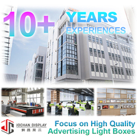 OEM Jochan – Affichage personnalisé en tissu rétroéclairé, bannière pour stand d'exposition, boîte lumineuse LED, présentoir pour salon professionnel
