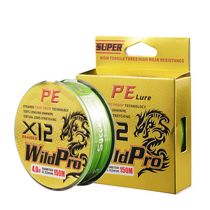 Línea de Pesca Trenzada Wildpro Pe 150M 4.0 #   Hilo Fluorescente Verde de Alta Resistencia de 0.32 mm x 12 Hilos para Uso en Lagos - Product Image 2