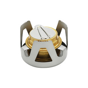 アルミニウム合金ポータブルミニアルコールストーブバーナーアウトドアキャンプクッキングストーブアウトドアキャンプハイキングバックパッキングバーナー - Product Image 4