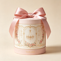 Boîte en carton rigide ronde de luxe en gros pour emballage de coffret cadeau cosmétique, boîte personnalisée avec logo imprimé, fabrication en usine