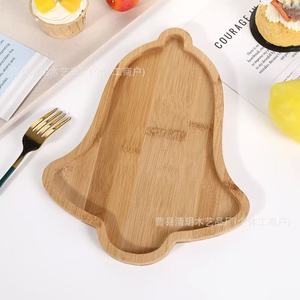 Plateau en bois pour arbre de Noël, plateau à collation divisé pour la décoration des fêtes - Product Image 3