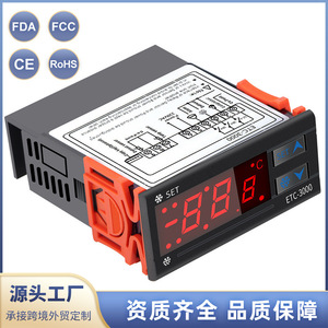 ETC-3000 เครื่องควบคุมอุณหภูมิแบบดิจิตอลพร้อมสัญญาณเตือนการละลายน้ำแข็งสำหรับตู้เย็นตู้แช่แข็งพลาสติกแบบฝัง 220V - Product Image 3