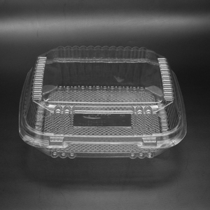 Alimenti all'ingrosso su misura alla rinfusa di noci biscotti di pane snack Flip top a conchiglia scatole contenitore di imballaggio in plastica con coperchio - Product Image 3