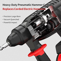 Marteau perforateur électrique sans fil Viextro, kit d'outils 3-en-1, 21V, diamètre de perçage maximal de 26 mm, 800W-1000W, bricolage
