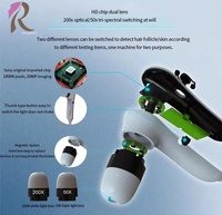 Analyseur de cuir chevelu à prix réduit Brosse de massage électrique pour le cuir chevelu Analyseur de cuir chevelu Machine d'analyse des cheveux du cuir chevelu