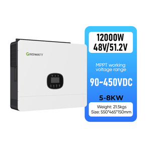 <span class=keywords><strong>Growatt</strong></span> Off Grid Hybrid 8kw 10kw 12kw 48V 51,2 V <span class=keywords><strong>Inversor</strong></span> residencial paralelo de almacenamiento solar - Product Image 1