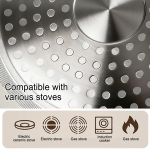 Sartén antiadherente de aluminio de alta calidad de 20/24/26/28 cm con revestimiento de piedra Maifan y mango de madera para cocinas de gas e inducción. - Product Image 3