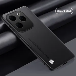 Custodia per Telefono in Pelle PU PC Anti-Impronte dal Design Semplice per Infinix Hot 60i 60 Pro Note 50, Cover Antiurto - Product Image 6