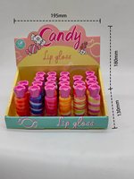 Gloss à lèvres liquide à base de plantes, en forme de bonbon, mignon, pour filles, brillant, hydratant, repulpant, imperméable, pour enfants, marque privée