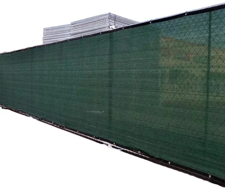 High quality dark green shade net 4x50m 6x34m 2x100m construction safety net scaffolding net PE/PP sewed and aluminum buckle